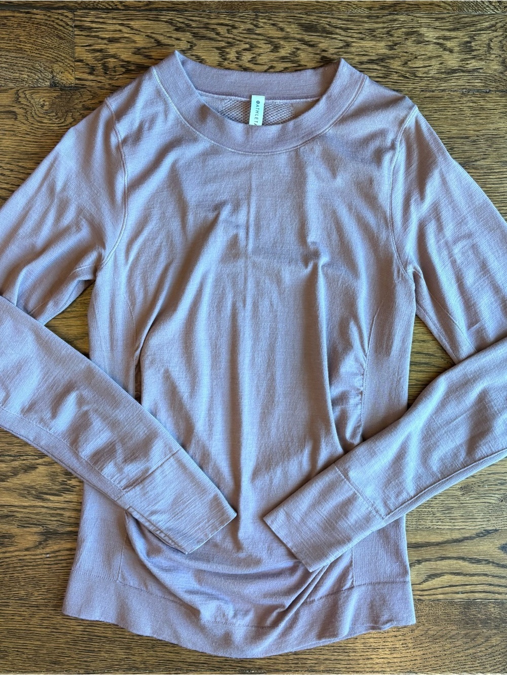 Athleta Long Sleeve Performance Pullover - Mauve/Dusty Rose | Size Large